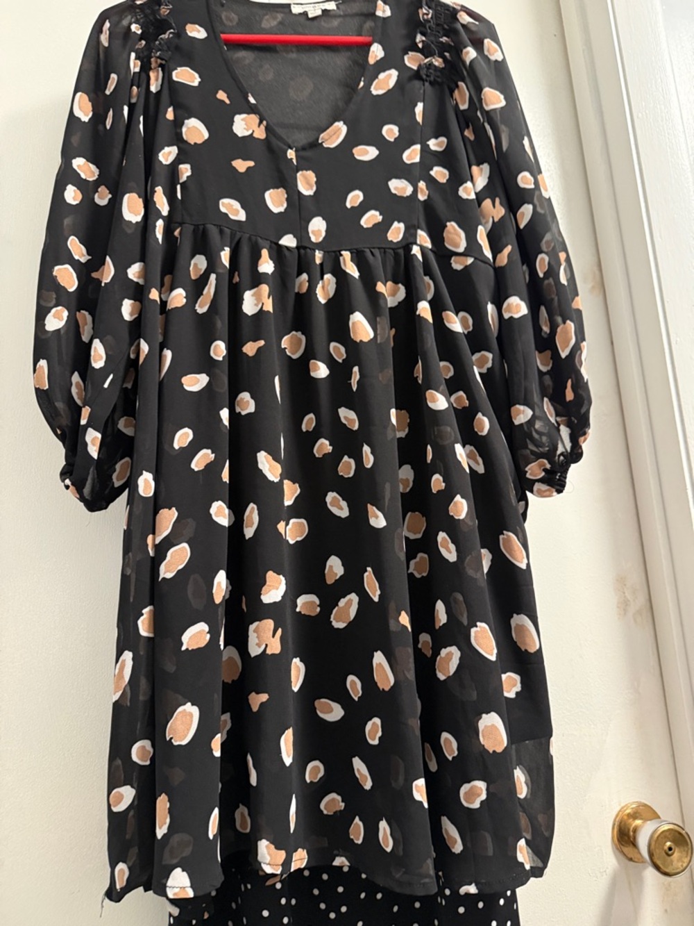 Black & Tan Spot Chiffon Womens Dress
Umgee